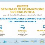WEBINAR: Naturalistic and historical-cultural itineraries of the rural territory of Scicli, Ragusa and Modica-Ispica